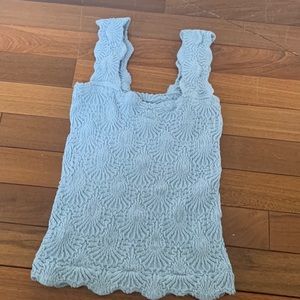 free people love letter cami beau blue